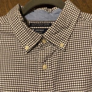 Cremieux Classics Slim Fit Stretch Oxford XXL Black & White